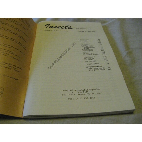 Lot of 2 Insect's Books Catalogs Combined Scientific Supplies 12A & 14A - Picture 3 of 4